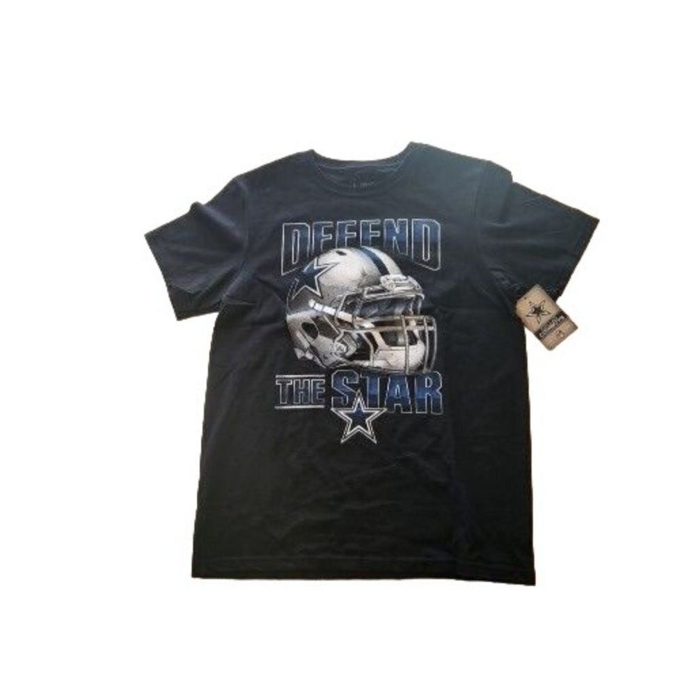 NFL Dallas Cowboys Tshirt Youth Sz 20‎ XL Defend The Star Big Graphic